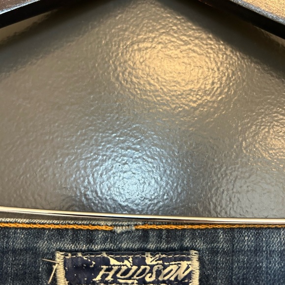 Hudson Jeans size 31 GUC Blue Straight-Leg Denim with Faded Details - Picture 7 of 12